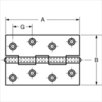 EA951CJ-5 102x70mmシルバ-丁番(2個)_選択画像02