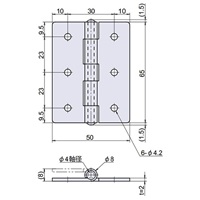 EA951CK-13 65x50mm丁番(2個)_選択画像03