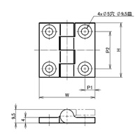EA951CS-4 38x39mm丁番_選択画像02
