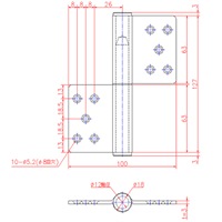 EA951CT-28 127x100mm旗丁番(右勝手)_選択画像04