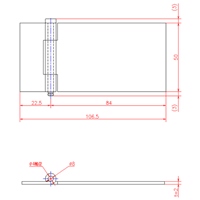 EA951CV-22 (22x84)x50mm熔接用丁番_選択画像02