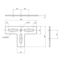 EA951EA-146A 24x100x64mmT型連結金具_選択画像03