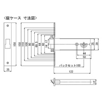 EA951KB-23 レバ-ハンドル間仕切錠取替用_選択画像04