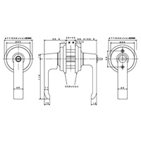 EA951KB-24 レバ-ハンドル玄関錠取替用_選択画像03