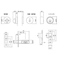 EA951KC-52 サムタ-ン表示錠/シルバ-_選択画像03