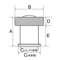 EA951LG-76 45mm戸当リ(木床用)_選択画像04