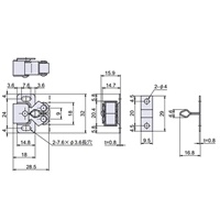 EA951M-5 15x32mmローラ-キャッチ_選択画像03