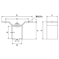 EA970CD-3 3号レ-ル用取付金具(天井受ケ)_選択画像03