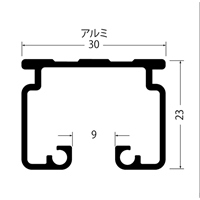 EA970EA-2 30x23mm/2.0m大型レ-ルアルミ製_選択画像04