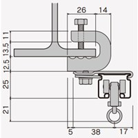 EA970EF-21 13.5mmブラケットH鋼用持出シ型_選択画像04