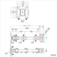 EA764AG-29 490-510mmモニタ-ア-ム(支柱取)_選択画像02