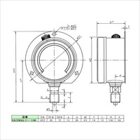 EA729GG-100 60mm/0-10MPaツバ付圧力計_選択画像04