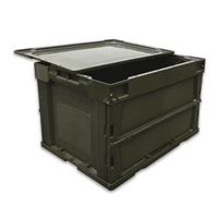 EA506AA-14DS 51.9L折畳コンテナOD色/蓋付