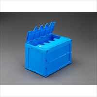 EA506AA-9A 92.2L折畳コンテナ青/蓋付3個_選択画像02