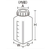 EA508AF-2 0.25L角型 広口ポリ容器_選択画像04