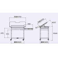 EA956KC-1 600x400x641作業台傾斜天板付_選択画像04
