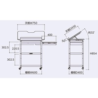 EA956KC-2 600x400x851作業台傾斜天板付_選択画像04