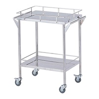 600x450x785mm/2段ワゴン(SUS製/コボレ止付_選択画像02