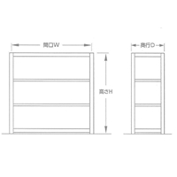 EA976DH-120C 1200/150kg/3段スチール棚_選択画像03