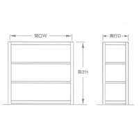 EA976DH-150C 1500/150kg/3段スチール棚_選択画像03