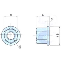 EA948DT-14 M12フラット型フランジナット_選択画像02