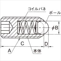 EA948DA-35 M8重荷重ボールプランジャ-_選択画像02