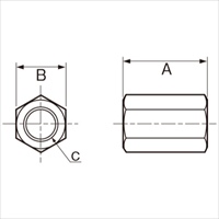 EA948DS-4 M12x36mm焼入カップリングナット_選択画像03