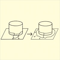 45mmx5m気密防水アクリルテープ切込位置1/3_選択画像02