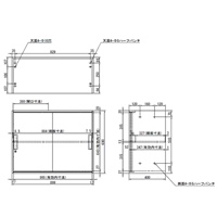 EA954DH-3 900x400x690mm引キ戸書庫_選択画像04