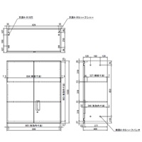 EA954DH-11 900x400x1030mm両開キ書庫_選択画像04