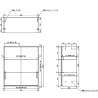 EA954DH-13 900x400x1030mm引キ戸書庫_選択画像04