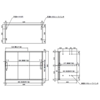 EA954DJ-4 900x450x690mm3枚引キ戸書庫_選択画像04