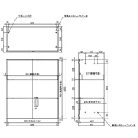 EA954DJ-11 900x450x1030mm両開キ書庫_選択画像04