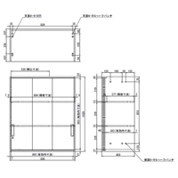 EA954DJ-16 900x450x1030mm3枚引キ戸書庫_選択画像04
