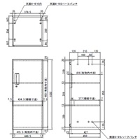 EA954DJ-22 450x450x1030mm片開キ書庫_選択画像04