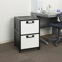 EA954HL-3 2段キャビネットキャスター付_選択画像02