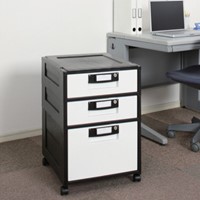 EA954HL-5 3段キャビネットキャスター付_選択画像02