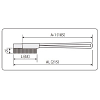 EA109GB-2B 215mm ブラシ(豚毛製/直/20本)_選択画像02