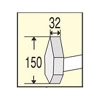 EA572GA-1 32x150mm 柄付･タガネ_選択画像02