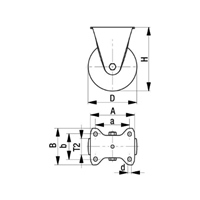 EA986GA-3 キャスタ固定/ソフトラバ-200mm_選択画像03