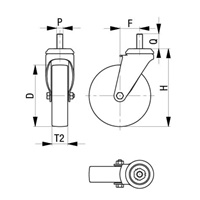 EA986GQ-11 50mmキャスタ自在ねじ ブレ-キ_選択画像03