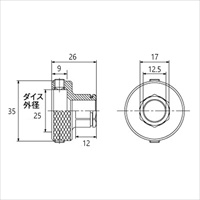 EA829MS-25 φ25mm用 丸ダイスアダプター_選択画像03