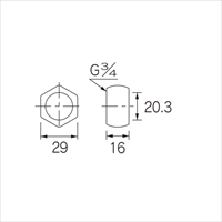 EA424AE-20 ナットSET(フレキパイプ用/2個)_選択画像02