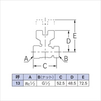EA425AB-113 Rc1/2xG1/2耐熱ボールバルブ_選択画像03