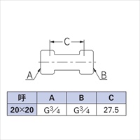 EA432LF-66 G3/4xG3/4両ナットユニオン_選択画像02
