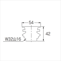 EA468CM-56 W32-16T/呼25排水金具(丸鉢金物_選択画像03