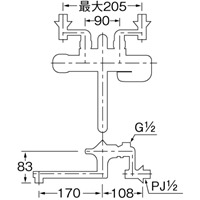 EA468CX-2 サ-モスタットシャワ-付混合栓_選択画像03