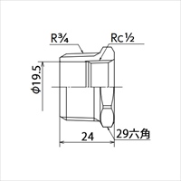 EA469AM-6B R3/4xRc1/2ブッシング_選択画像02
