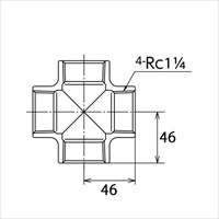 EA469AR-12A Rc1･1/4クロス継手_選択画像02