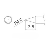 EA304AG-1 R0.2mm交換用コテ先